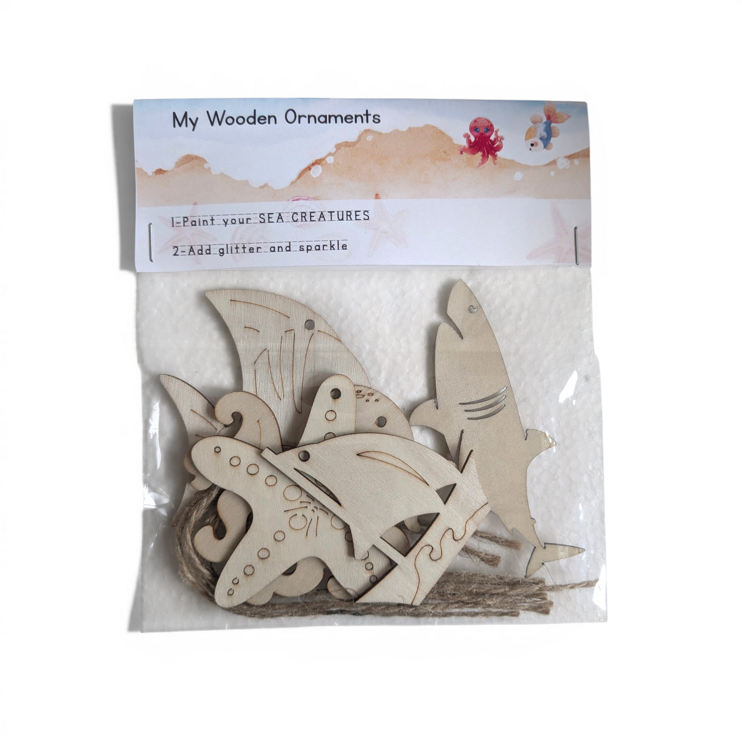 š Wooden Ornaments - Sea Edition