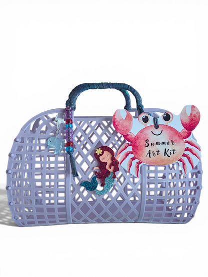 🌊 The Sea Edition – Girls | Purple Jelly Bag