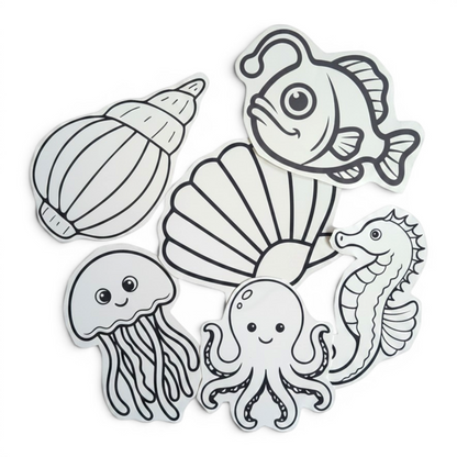 🌊 Color My Sea Creatures — Sea Edition