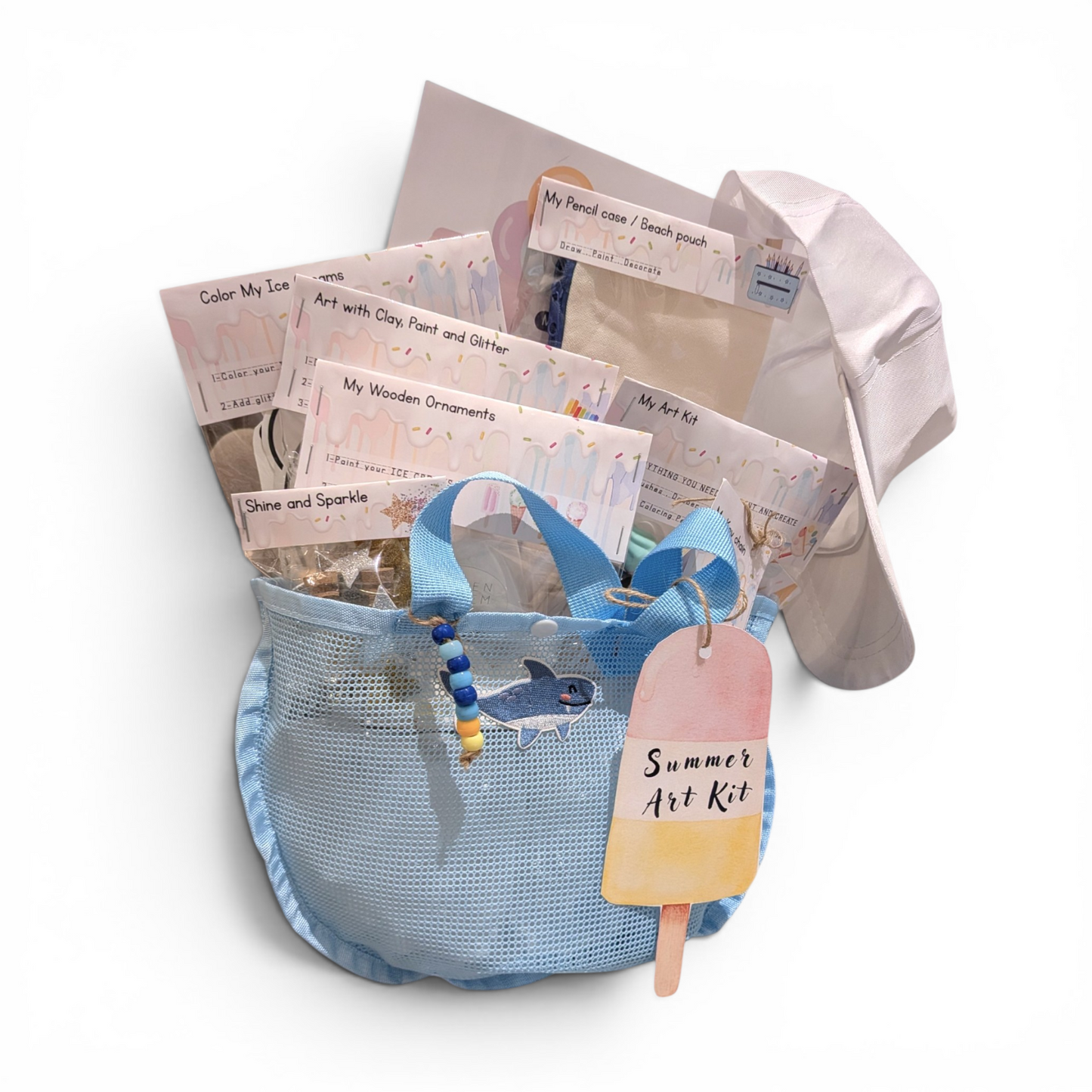 🍦 The Ice Cream Edition – Boys | Blue Mesh Bag