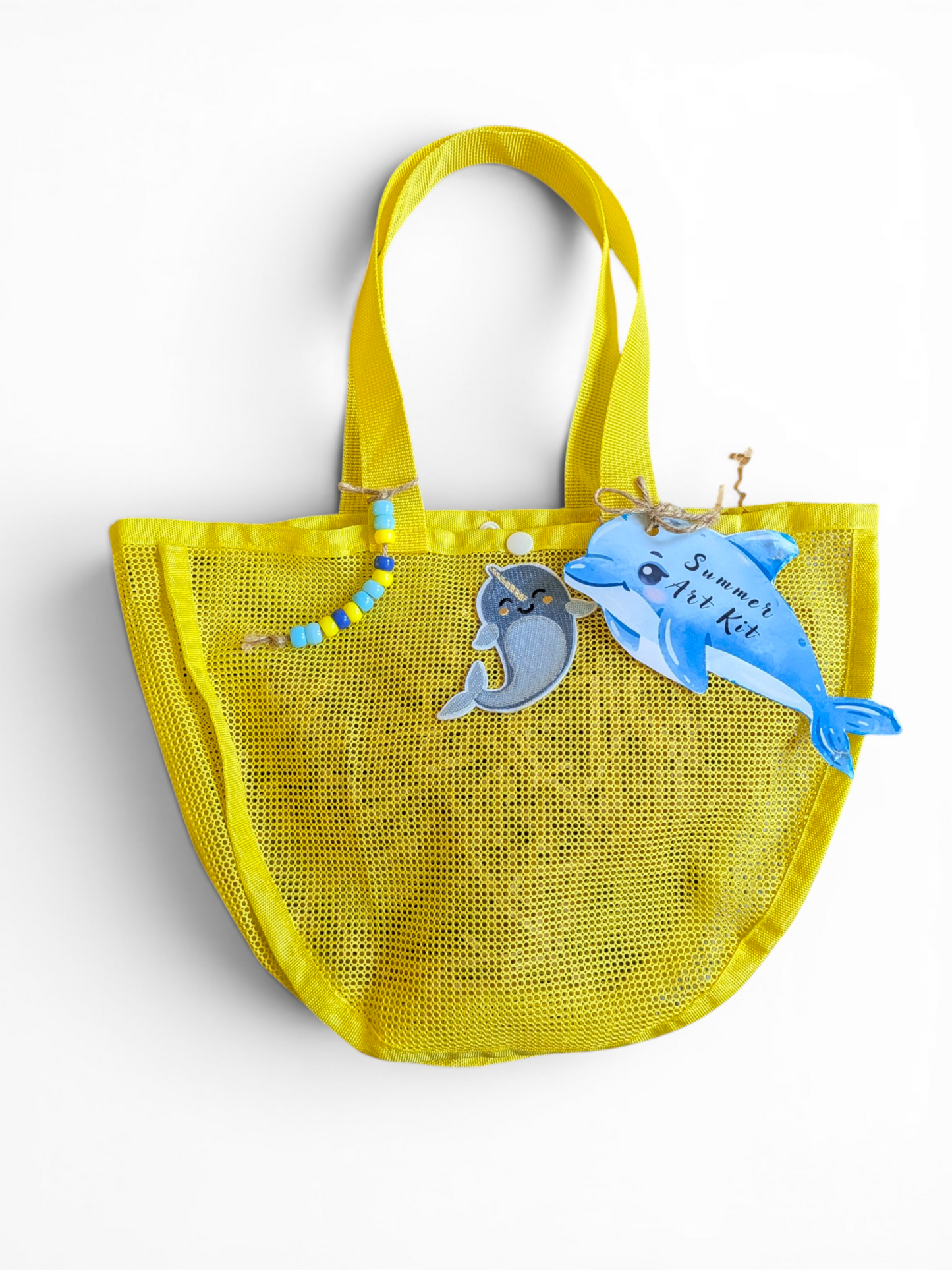 🌊 The Sea Edition – Boys | Yellow Mesh Bag