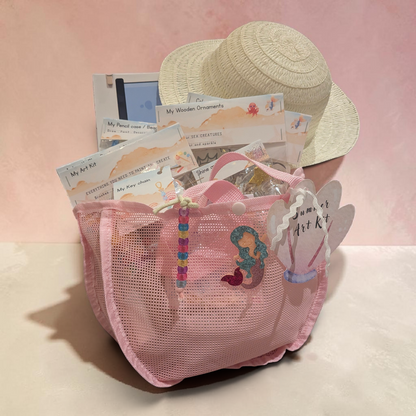 🌊 The Sea Edition – Girls | Pink Mesh Bag