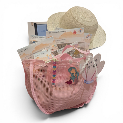 🌊 The Sea Edition – Girls | Pink Mesh Bag