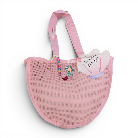 🌊 Pink Mesh Bag - Sea Edition
