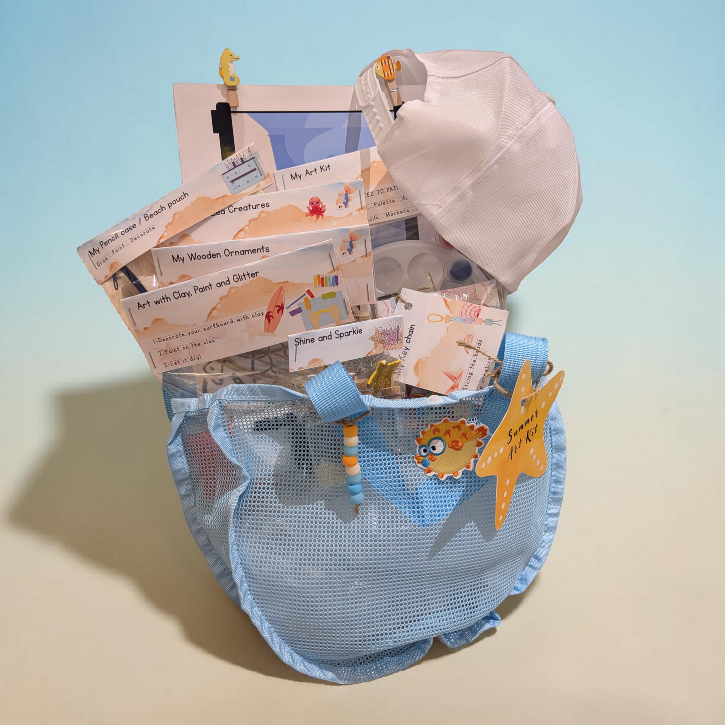 🌊 The Sea Edition – Boys | Blue Mesh Bag