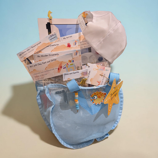 🌊 The Sea Edition – Boys | Blue Mesh Bag