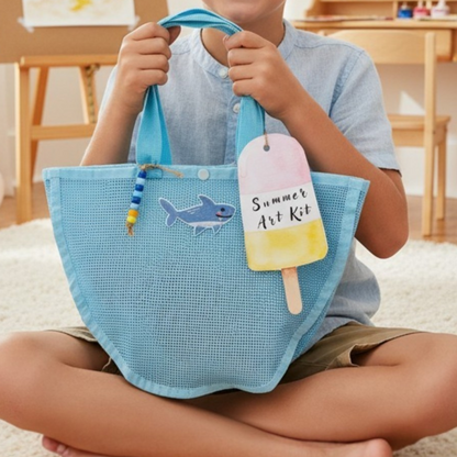 🍦 The Ice Cream Edition – Boys | Blue Mesh Bag