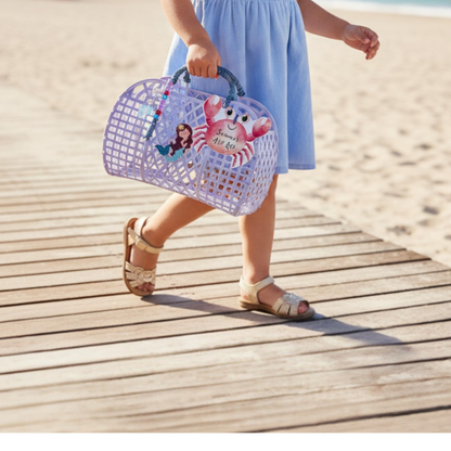 🌊 The Sea Edition – Girls | Purple Jelly Bag