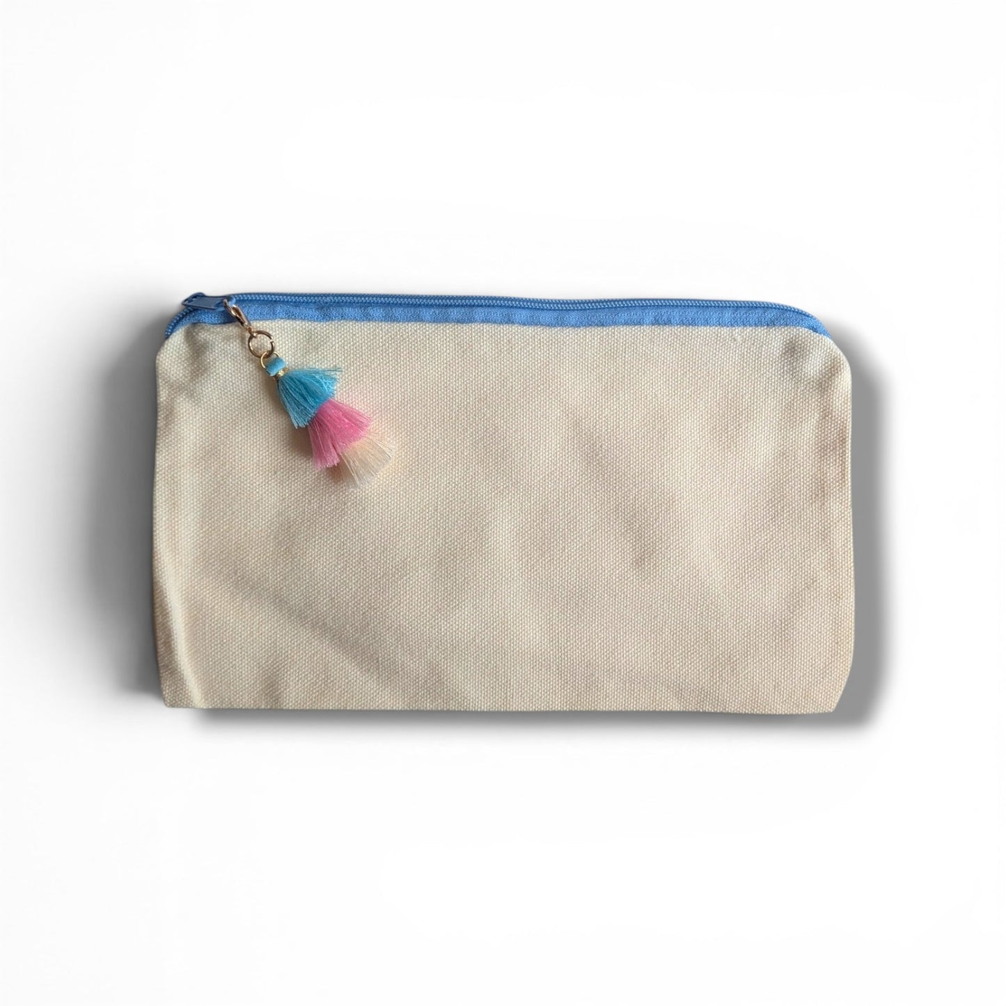 🌊 Pencil Case /  Pouch - Baby Blue with Tassels - Sea Edition
